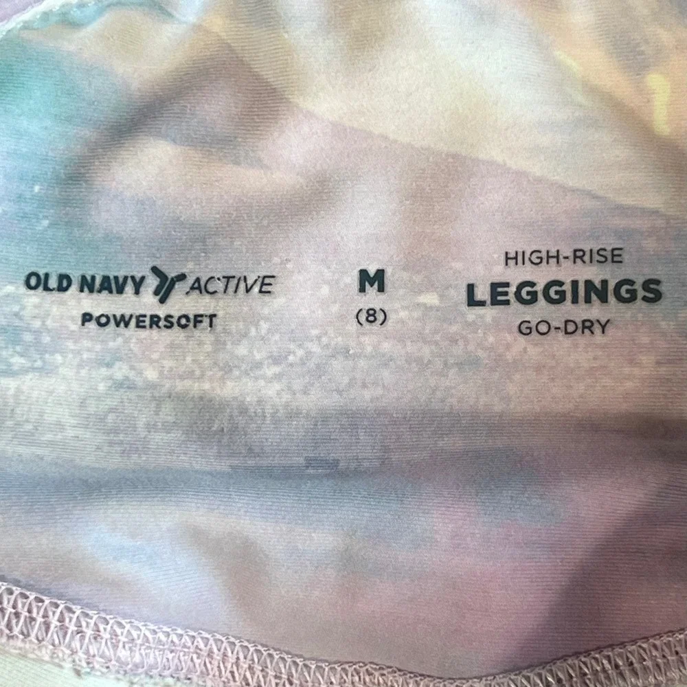 Old Navy Active Powersoft Kids Girls High Rise Leggings Go-Dry‎ Size M